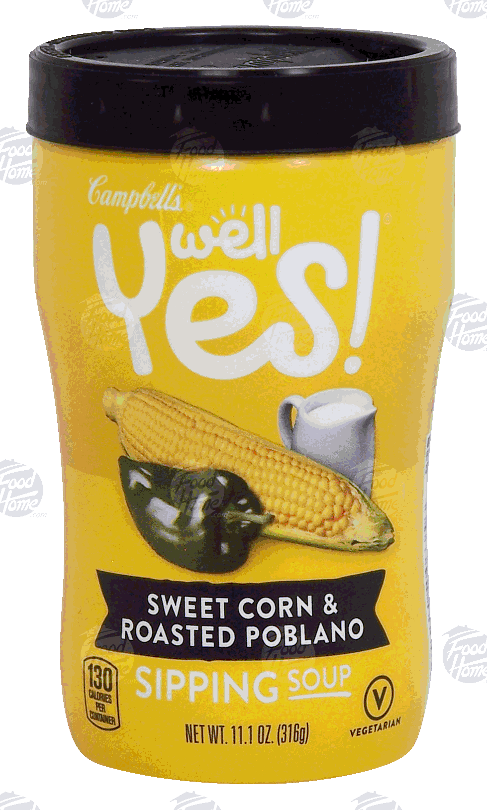 Campbell's&nbsp;Well Yes!&nbsp;sweet corn & roasted poblano sipping soup Full-Size Picture